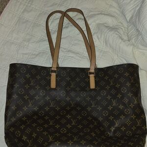 Louis Vuitton Cabas Alto Brown Monogram Tote Bag